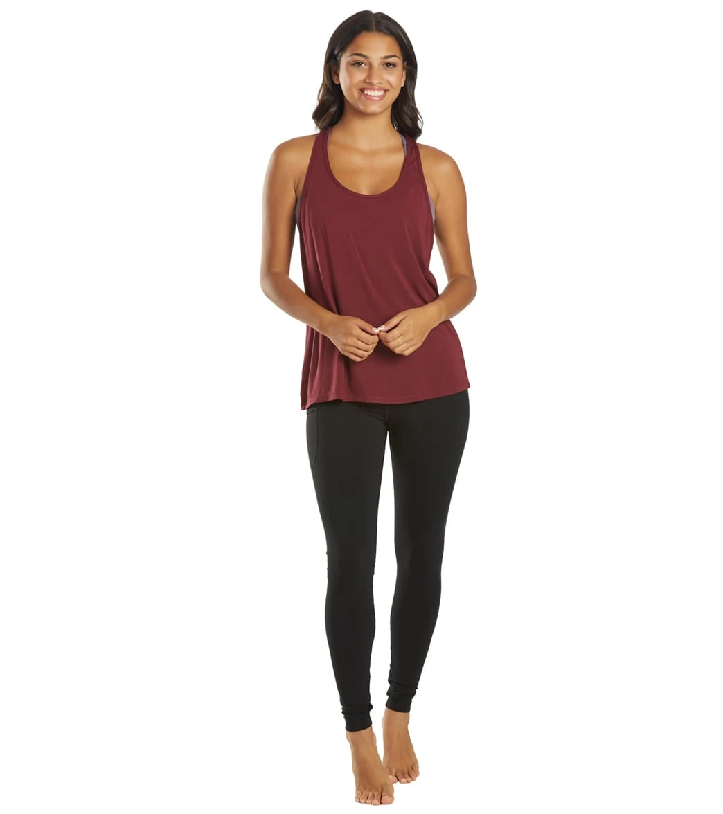 Everyday Yoga Motion Solid Racer Back Layering Tank Zinfandel 5 Everyday Yoga Motion Solid Racer Back Layering Tank Zinfandel - Image 3