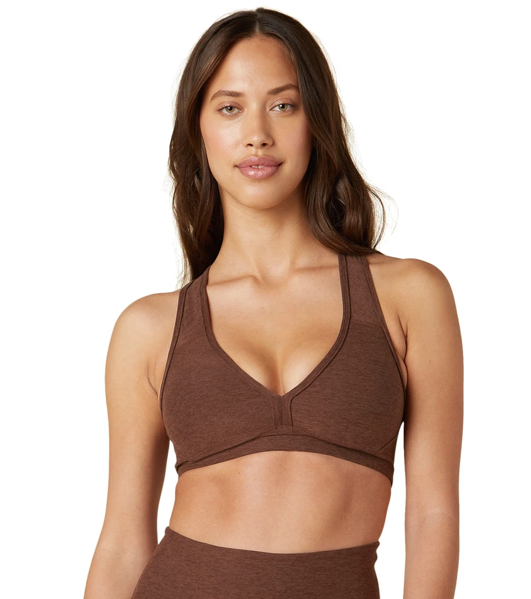 Beyond Yoga Spacedye Lift Your Spirits Yoga Sports Bra Mahogany Brown Heather 6 Beyond Yoga Spacedye Lift Your Spirits Yoga Sports Bra Mahogany Brown Heather - Image 4