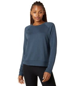 Beyond Yoga Favorite Raglan Crew After Yoga Pullover Mineral Blue -Yoga Alliance 6582213443627 mineralblue