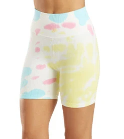 Spiritual Gangster Biker Shorts -Yoga Alliance 6585552601131 sunbursttiedye 5a