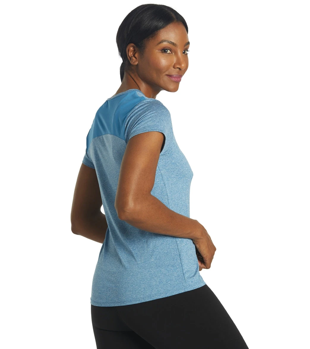 Marika Valery Yoga Tee Heather Vallarta Blue 4 Marika Valery Yoga Tee Heather Vallarta Blue - Image 2