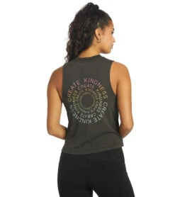 Spiritual Gangster Kindness Crop Tank 10 Spiritual Gangster Kindness Crop Tank -Yoga Alliance 6591120506923 vintageblack 3a
