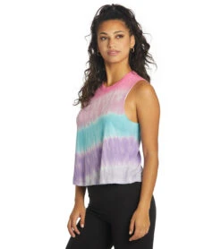 Spiritual Gangster Watercolor Crop Tank Watercolor Wash Tie Dye -Yoga Alliance 6591120572459 watercolorwashtiedye 5a
