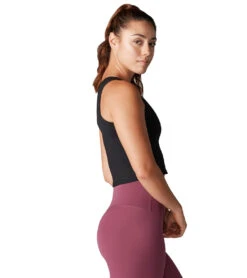 Tavi Crop Yoga Tank Ebony