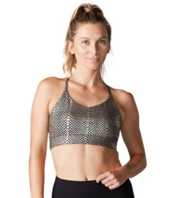 Tavi Sports Bra -Yoga Alliance 6605594132523 ebonymetallicsnake 1a