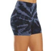 Hard Tail High Rise Yoga Booty Shorts Electric Mineral Wash 8 Indigo -Yoga Alliance 6620209414187 electricmineralwash8indigo 2a