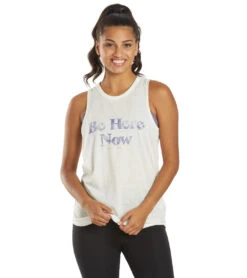 Spiritual Gangster Be Here Now Movement Tank Stone -Yoga Alliance 6621247373355 stone