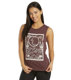 Spiritual Gangster Lune Muscle Tank -Yoga Alliance 6622572478507 blackberry