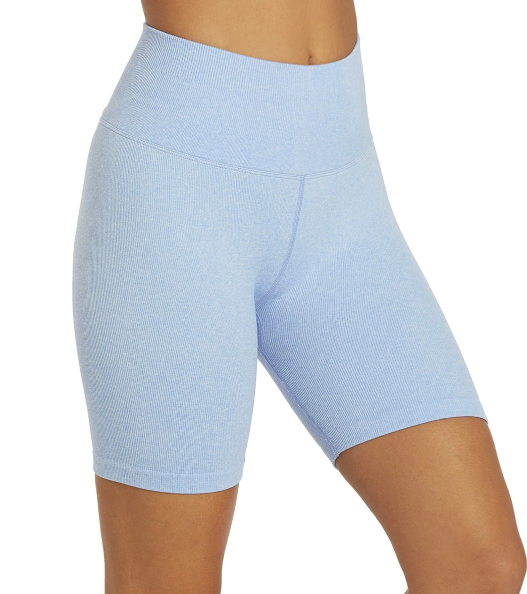 Spiritual Gangster Heather Biker Short Heather Blue Sky 3 Spiritual Gangster Heather Biker Short Heather Blue Sky