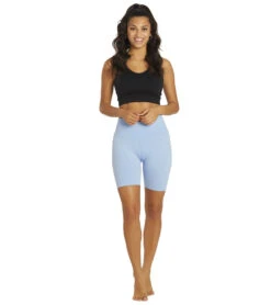 Spiritual Gangster Heather Biker Short Heather Blue Sky 9 Spiritual Gangster Heather Biker Short Heather Blue Sky -Yoga Alliance 6629890162731 heatherbluesky 4a