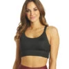 Marika Lacey Yoga Sports Bra 2 Marika Lacey Yoga Sports Bra -Yoga Alliance 6653610229803 blacklinearfloralemboss 1a