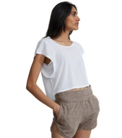 Varley Landon Crop 16 Varley Landon Crop -Yoga Alliance 6707204522027 white 1a