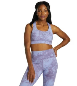 Glyder Full Force Yoga Sports Bra Lilac Tonal Dye -Yoga Alliance 6752342671403 lilactonaldye