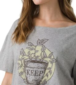 PrAna Women's Journeyman Tee 2.0 -Yoga Alliance 6798813593643 heathergreykeepgrowing 3a