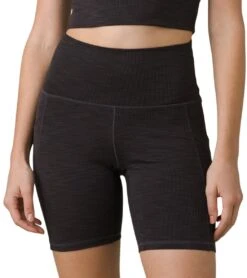 PrAna Becksa Short Black Heather -Yoga Alliance 6799507095595 blackheather