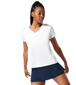 Sweaty Betty Split Back T-Shirt White
