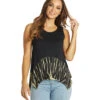 Yak & Yeti Casual Tie Dye Tank -Yoga Alliance 6823872004139 black 1a