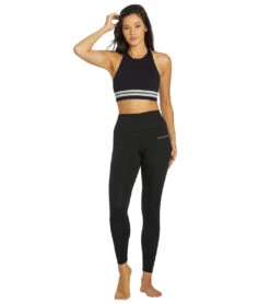 Spiritual Gangster High Neck Heathered Seamless Bra Deep Sea -Yoga Alliance 6826525196331 deepsea 4a