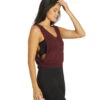Free People Don't Get It Twisted Tank Cherry Mocha -Yoga Alliance 6846724440107 cherrymocha 2a