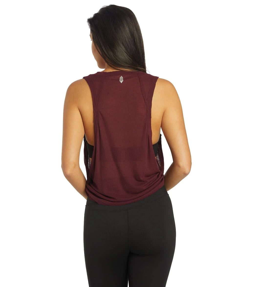 Free People Don't Get It Twisted Tank Cherry Mocha 4 Free People Don't Get It Twisted Tank Cherry Mocha - Image 2