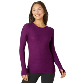 Beyond Yoga Featherweight Spacedye Classic Crew Pullover Aubergine/Beet 15 Beyond Yoga Featherweight Spacedye Classic Crew Pullover Aubergine/Beet -Yoga Alliance 6851915907115 auberginebeet