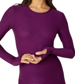 Beyond Yoga Featherweight Spacedye Classic Crew Pullover Aubergine/Beet 13 Beyond Yoga Featherweight Spacedye Classic Crew Pullover Aubergine/Beet -Yoga Alliance 6851915907115 auberginebeet 6a