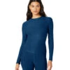 Beyond Yoga Featherweight Inner Circle Pullover -Yoga Alliance 6852273799211 celestialblueheather 1a