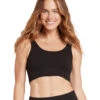 Boody Ribbed Seamless Bra 2 Boody Ribbed Seamless Bra -Yoga Alliance 6906605666347 black 1a
