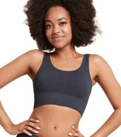 Boody Ribbed Seamless Bra -Yoga Alliance 6906605731883 storm 1a