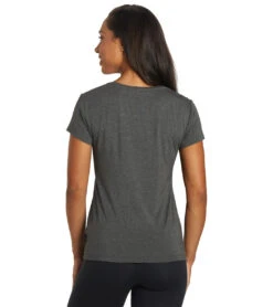 Boody Women's V-Neck T-Shirt -Yoga Alliance 6906607206443 darkmarl 3a