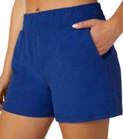 Beyond Yoga Spacedye Trek High Waisted Short Electric Royal Heather -Yoga Alliance 7027742375979 electricroyalheather 4a