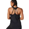 Tavi Twisted Racerback Tank Ebony -Yoga Alliance 7029824847915 ebony 2a
