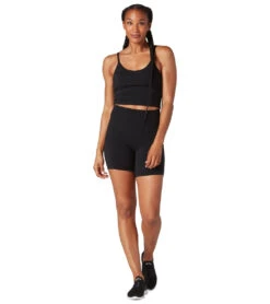 Tavi Stash & Dash Biker Short 6" Ebony -Yoga Alliance 7029827731499 ebony 4a