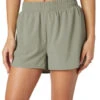 Beyond Yoga In Stride Lined Short -Yoga Alliance 7066406551595 greysage 1a