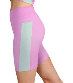 Cream Yoga Stacy Biker 6" Lime Pink