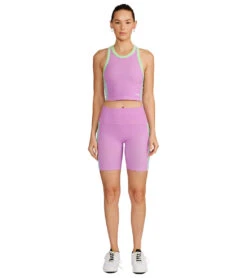 Cream Yoga Stacy Biker 6" Lime Pink -Yoga Alliance 7092964622379 limepink 4a