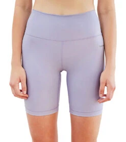 Cream Yoga Drew Biker Shorts 8" Lavender -Yoga Alliance 7092967899179 lavender