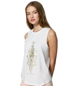 Spiritual Gangster Sacred Geo Muscle Tank Stone