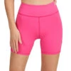 Thrive Societe Rib Inset Seamed Bike Short -Yoga Alliance 7099229995051 raspberry 1a